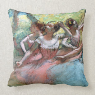 Coussin Edgar Degas quatre ballerines sur l'étape