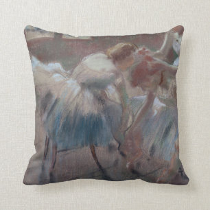 Coussin Edgar Degas trois danseurs se préparant à la
