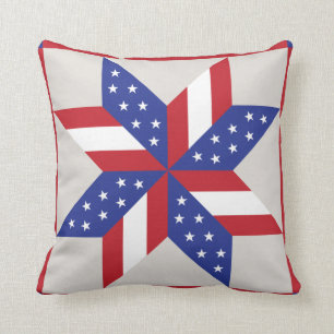 Coussin Édredon de grange du carreau   d'étoile de LeMoyne