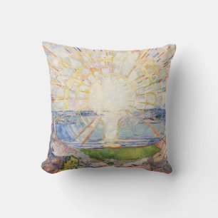 Coussin Edvard Munch Lever de soleil Art nouveau Expressio