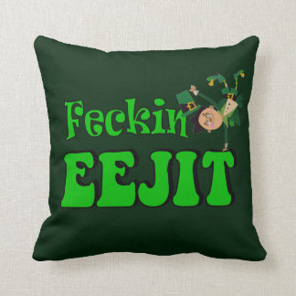 Coussin eejit irlandais drôle de feckin