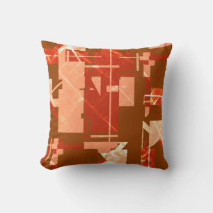 Coussin Effet de rouille de cuivre sur la couleur de rouil