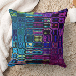 Coussin Effet d'ondulation psychédélique