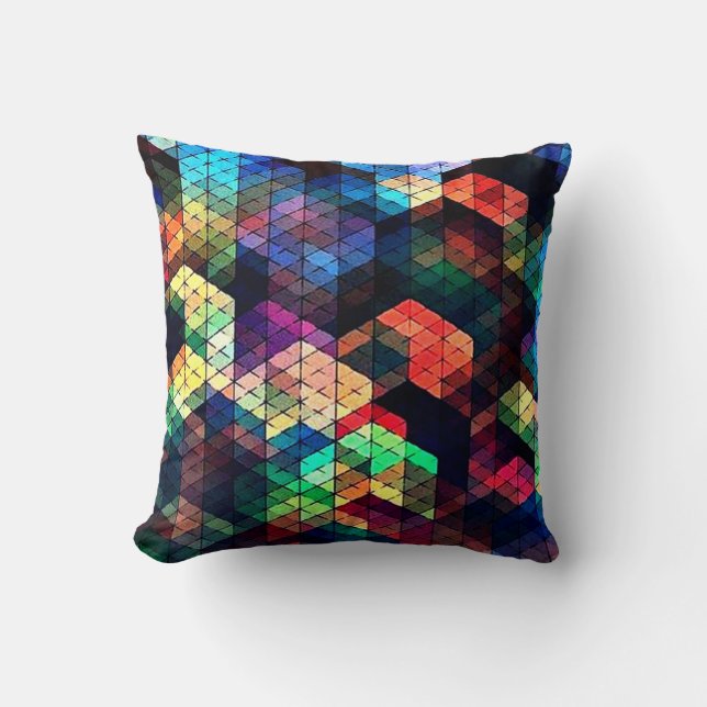 Coussin Effet en verre souillé (Recto)