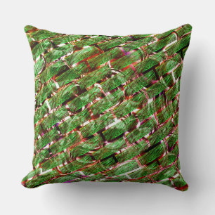 Coussin Effet mur vert ou bulles couleur saumon?