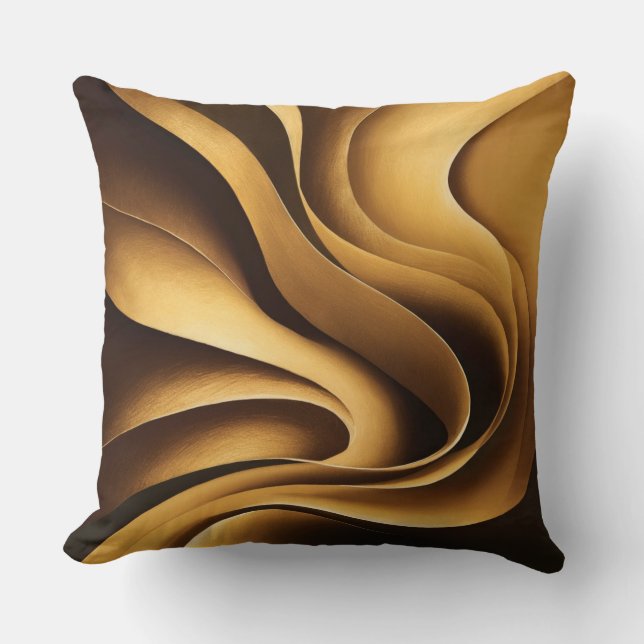 Coussin Effet Ombre Dorée  (Recto)