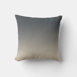 Coussin Effet Ombre gris foncé et blanc cassé