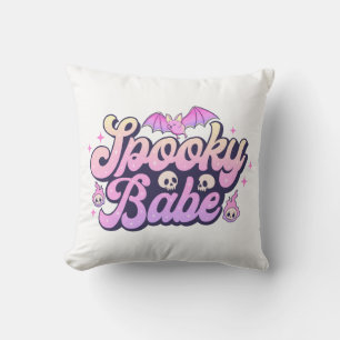 Coussin Éffrayant Babe mignonne Halloween