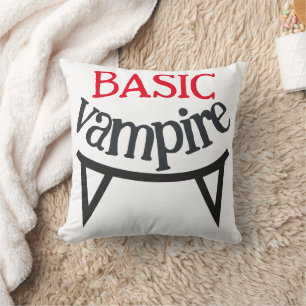 Coussin Éffrayant Happy Halloween party dents de vampire b