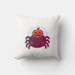 Coussin Éffrayante mignonne Kawaii Araignée d'Halloween