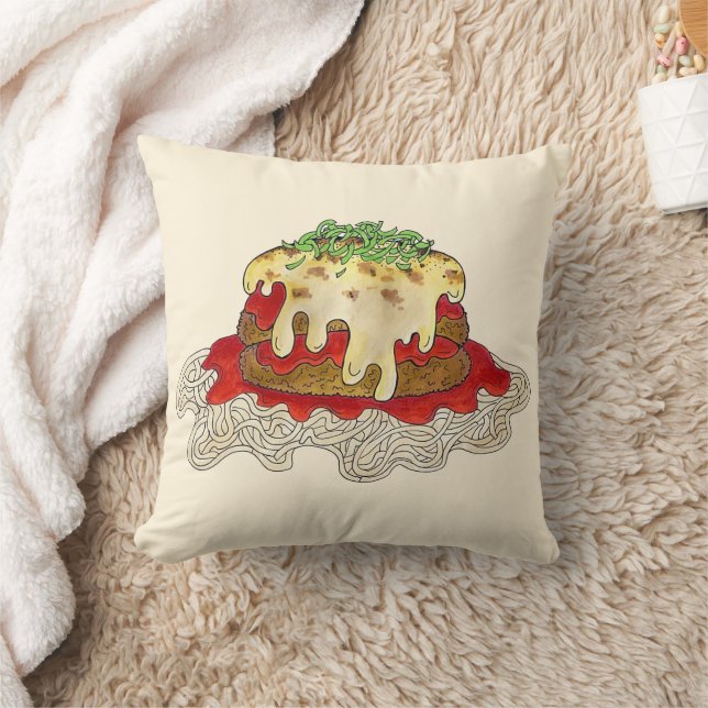 Coussin Eggplant Parm Parmesan Restaurant Italien Nourritu (Couverture)