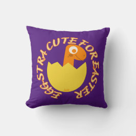 Coussin EGGSTRA CUTE POUR PÂQUES drôle cadeau de dino de P
