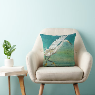 Coussin Egret Shorebird Beach Lake House
