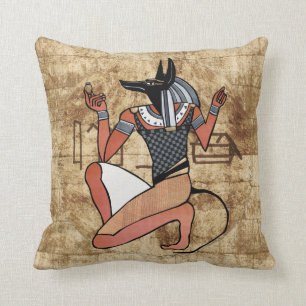 Coussin Egyptien d'Anubis The Guardian
