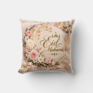 Coussin Eid Mubarak Cadeau de Fête Islamique Décor
