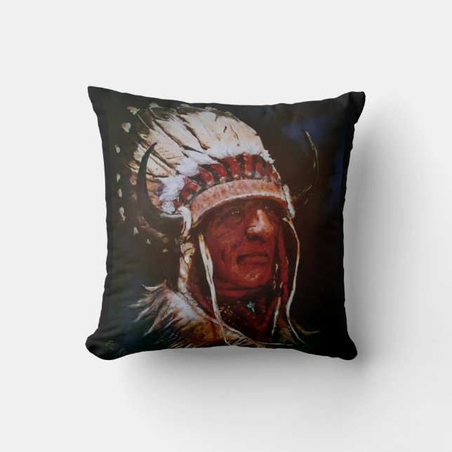 Coussin "El Reno Chief" Throw Pillow (Recto)