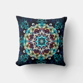 Coussin Electrifying Blue Throw Pillow