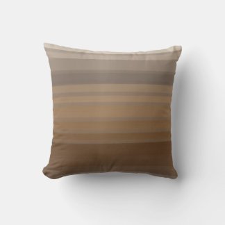 Coussin élègance Abstraite - Dégradé de Tons Bruns