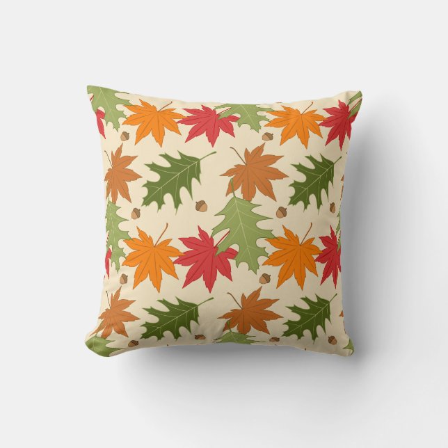 Coussin Élégance d'automne (Recto)