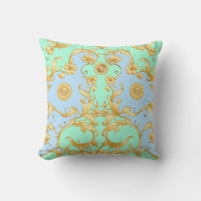 Coussin Élégance de la Renaissance baroque Rococo (Recto)