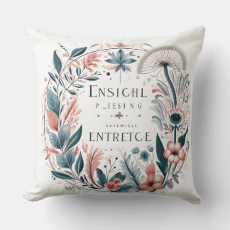 Coussin Élégance florale enchantée