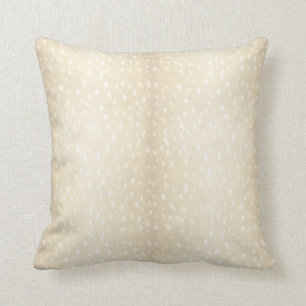 Coussin Elégance Russe Lumière Taupe Deer Fawn Fur Impri