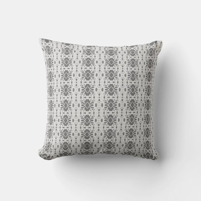 Coussin Elégant argent et gris (Recto)