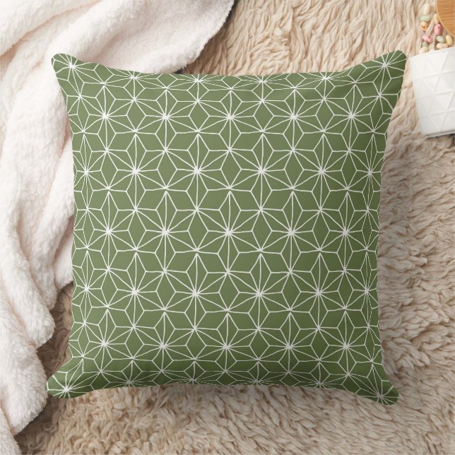 Coussin Elégant Art de forme verte bio pour cadeaux (Couverture)