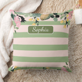 Coussin Elégant Art de forme verte bio pour cadeaux