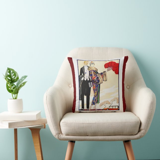 Coussin Elégant Art Déco Vintage (Chaise)