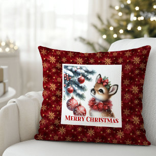 Coussin Élégant bébé cerf décoration de chambre d'enfants