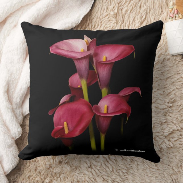 Coussin Élégant Calla Lilies (Couverture)