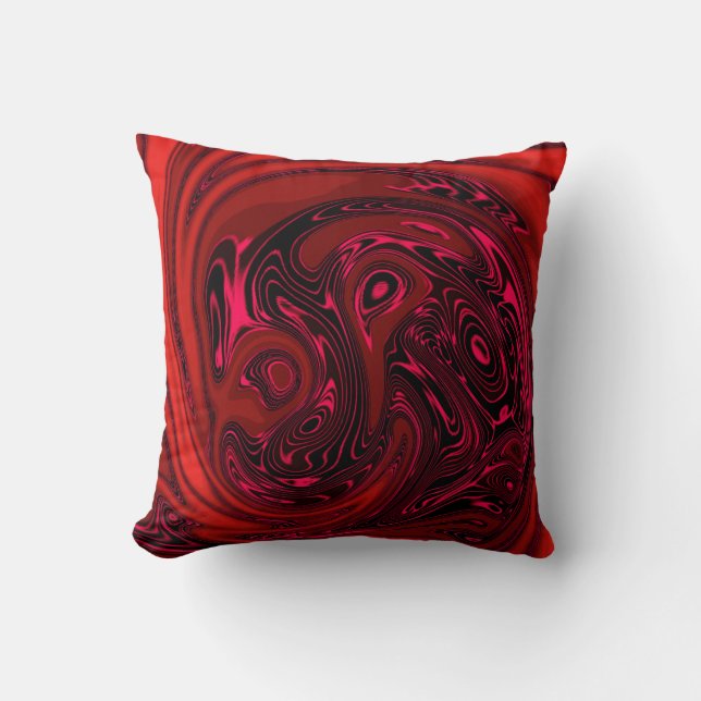 Coussin Elégant Cheval Rouge Dragon de luxe Abstrait (Recto)
