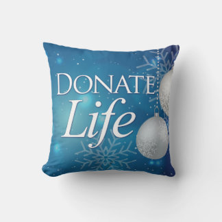 Coussin Élégant don de vie Noël