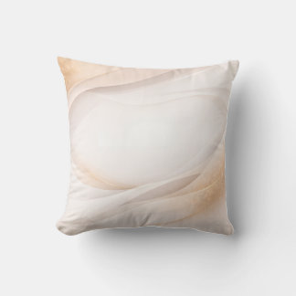 Coussin Elegant Gold Wave Abstract Cotton Pillow | Luxury 