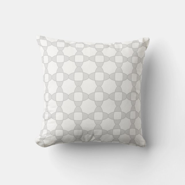 Coussin Elégant gris Abstrait Motif géométrique (Recto)