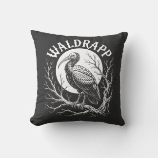 Coussin Elegant Ibis – Monochrome Wildlife - endangered 