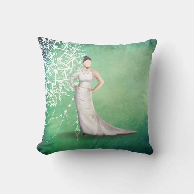 Coussin Elegant Lady (Recto)