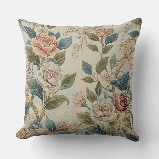 Coussin Elegant Luxury Roses Pattern (Recto)