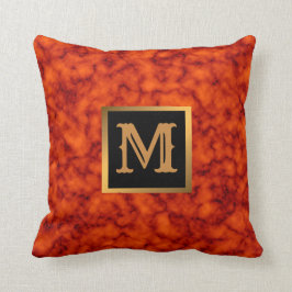 Coussin Élégant Marbre moderne Noir Or