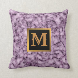 Coussin Élégant Marbre moderne Noir Or