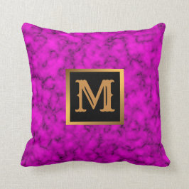Coussin Élégant Marbre moderne Noir Or