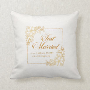 Coussin Élégant Mariage marié  Lancer l'oreiller
