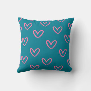 Coussin Élégant Mignon Moderne Tendance Cœur Simple