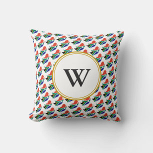 Coussin Élégant Monogramme de la nation bénie de l'AFRIQUE