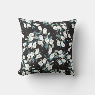 Coussin Élégant Motif de fleur de tulipe Arrière - plan no