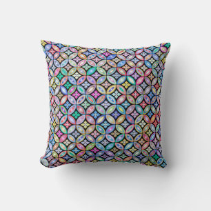 Coussin Élégant Motif en verre Abstrait coloré