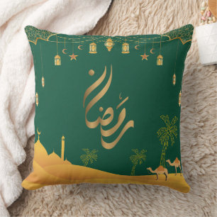 Coussin Elégant or arabe Ramadan désert Jeu d'oreiller