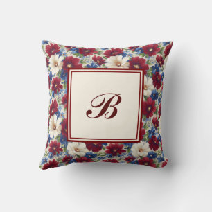 Coussin Élégant Personnalisé Élégant Romantique Floral Chi