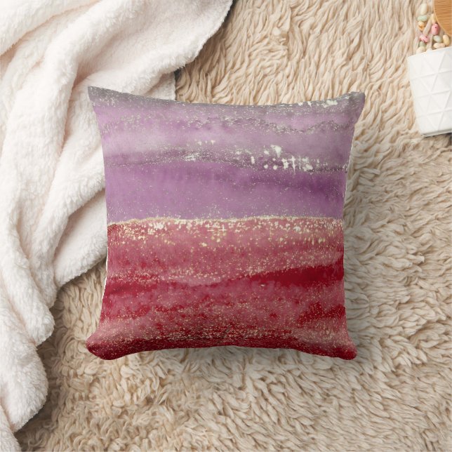 Coussin Elegant purple and gold glitter (Couverture)